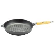Grill Serpenyő 24cm kerek, öntöttvas