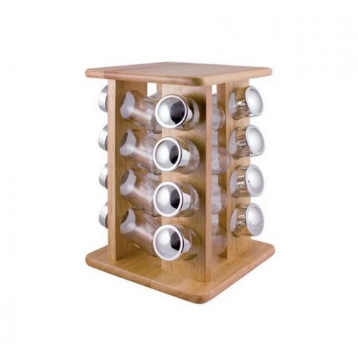 Fűszertartó 16 részes fa