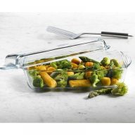 Borcam hőálló sütőtál 2,8 liter szögletes